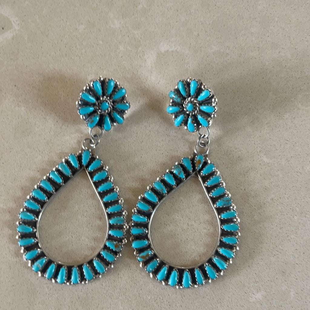 Kingman Turquoise Drop Earrings