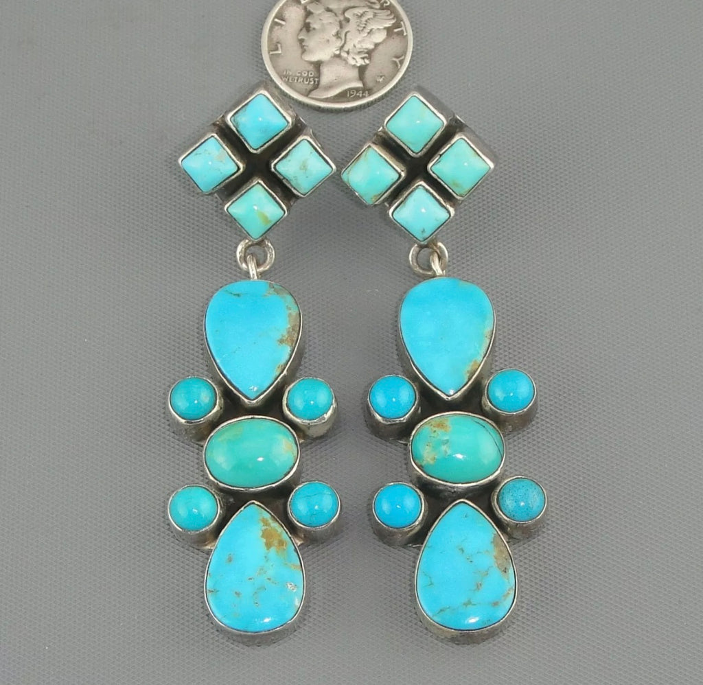 Vintage Turquoise Dangle Earrings