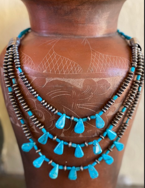 Turquoise Three Strand Necklace