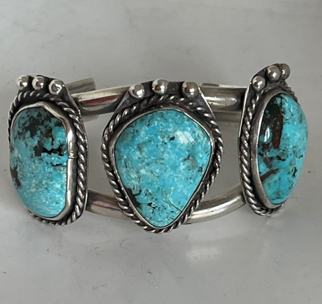 3 Stone Candelaria Turquoise Bracelet